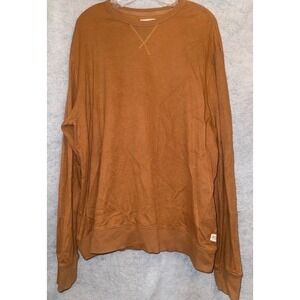 Southern Tide Long Sleeve Crew Neck Sweatshirt Amber Ochre XL Cotton Modal